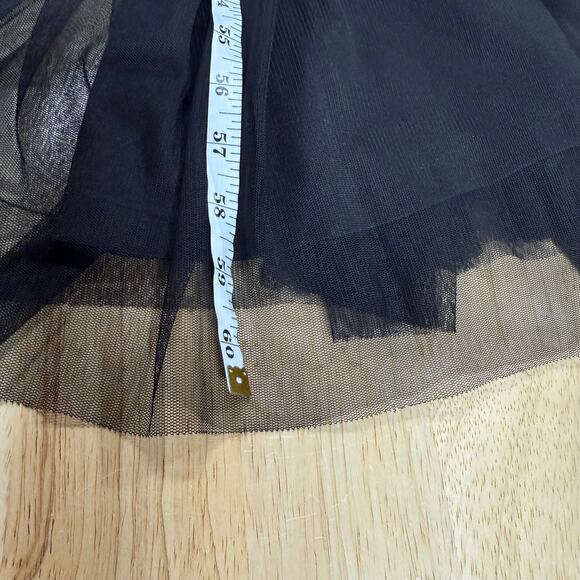 Mac Duggal NWT Floral Embellished Embroidered Gown Blouson Sleeves Size 16 Black - Picture 10 of 10